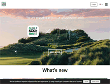Tablet Screenshot of golfgamebook.com